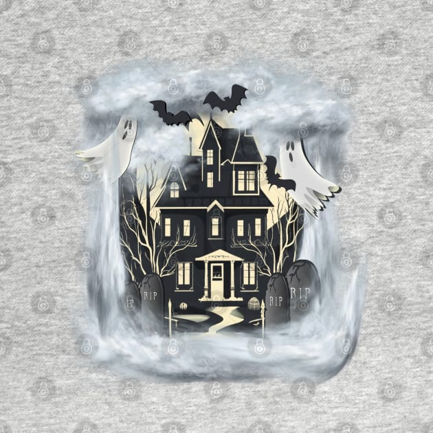 Halloween Spooky Haunted House by tamdevo1